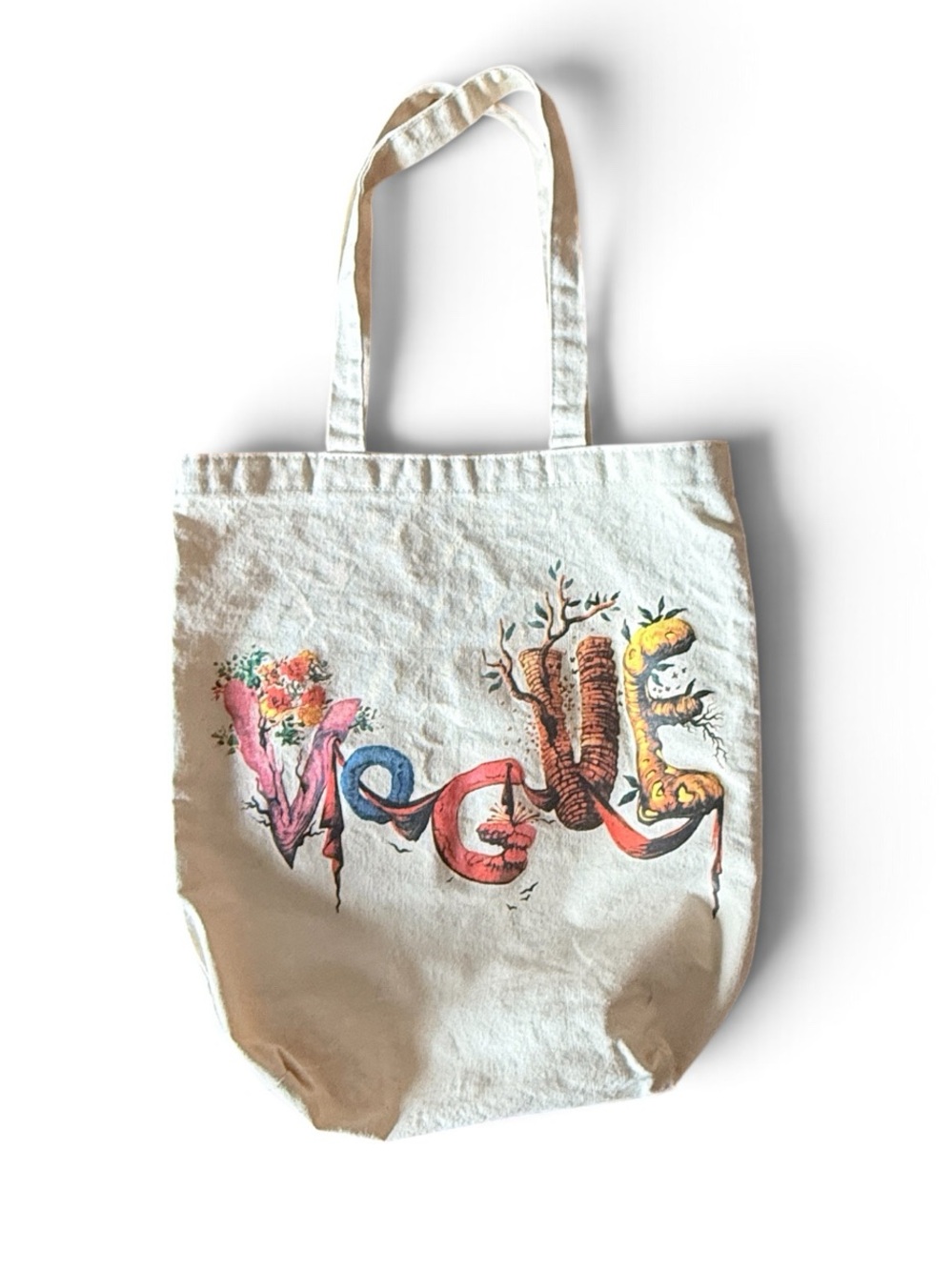 Linen-Color Canvas Small Tote - Picture 2 of 6